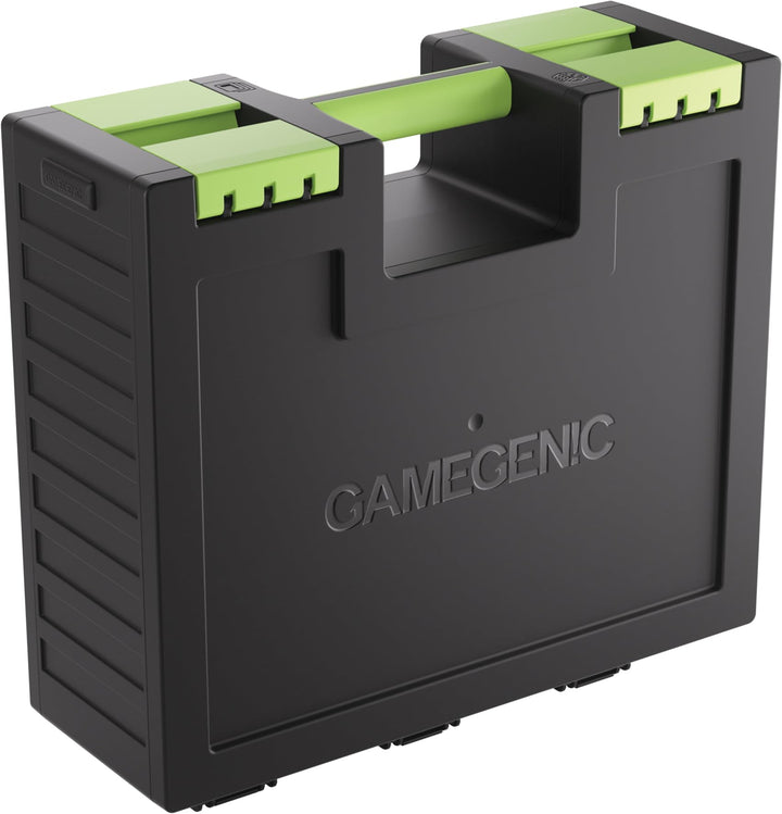 Gamegenic, Game Castle Black/Green, Aufbewahrungstasche für Karten und Spielzubehör mit optionalem S
