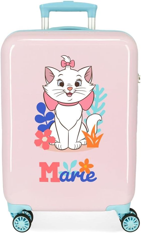 Disney Aristogatos Kabinentrolley, Rosa, 38 x 55 x 20 cm, Hartplastik, seitlicher Kombinationsversch