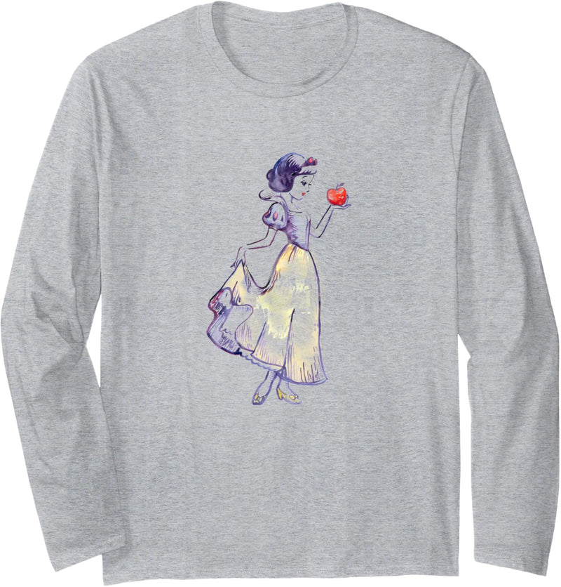 Disney Snow White Watercolor Sketch Langarmshirt