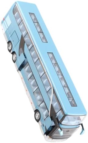 Elektrische 1:50 Legierung Doppeldecker Schulbus Zurückziehen Bus Fahrzeuge Auto Modell Set Spielzeu