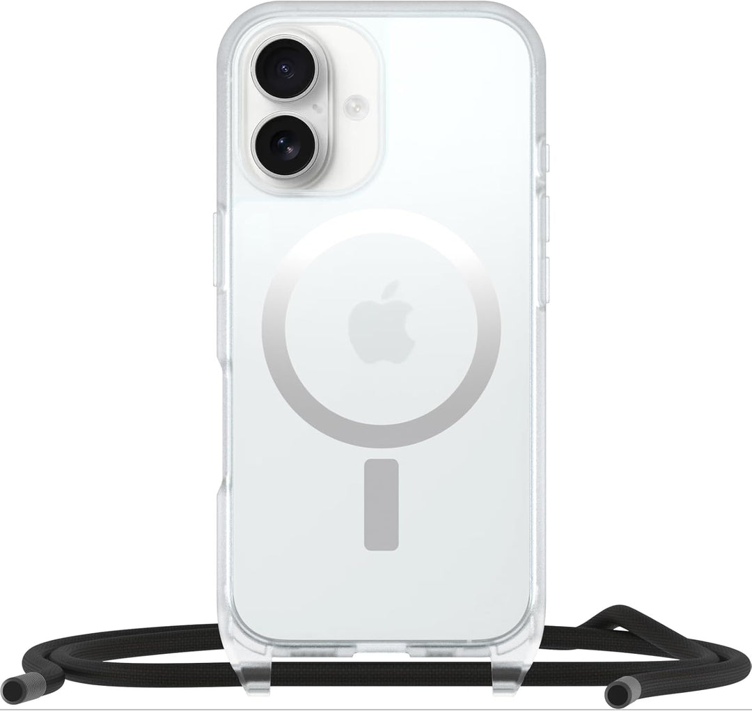 OtterBox React Necklace Hülle mit MagSafe für iPhone 16, ultraschlanke, schützende Hülle mit Verstel