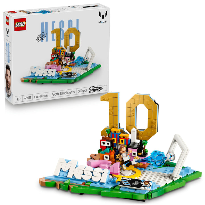 LEGO Editions Lionel Messi – Fussball-Highlights Spielzeug - 3D Modellbau mit Minifigur zum Sammeln
