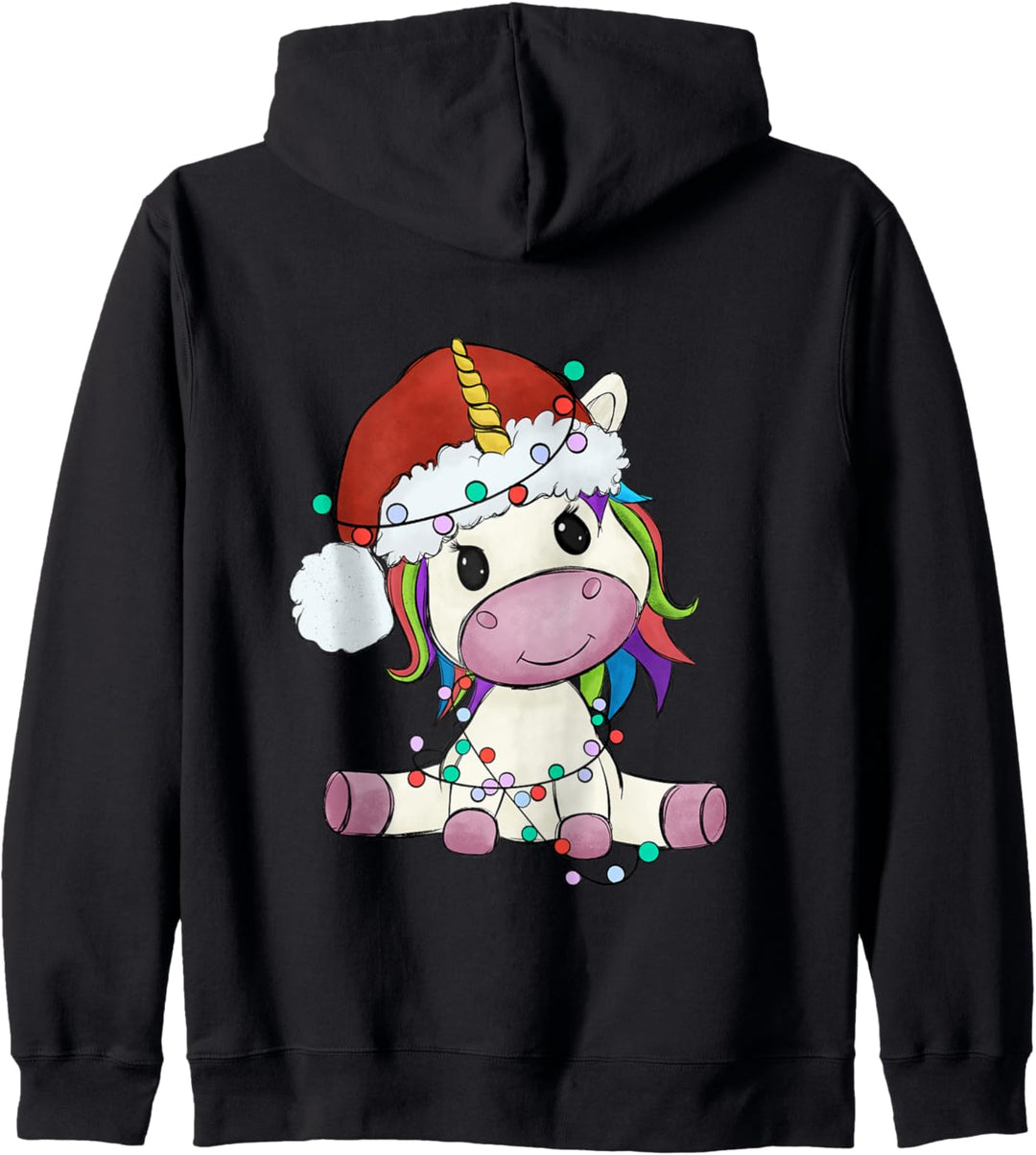 Einhorn Weihnachtspullover Weihnachten Herren Damen Kinder Kapuzenjacke