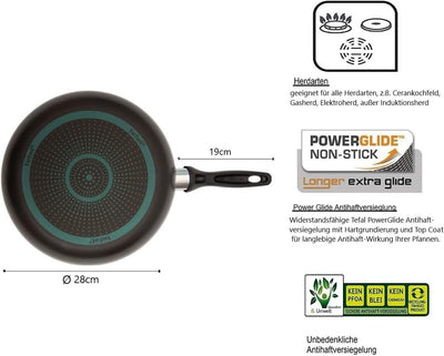 Tefal B30311 Cook&Clean Wok 30cm hoher Rand, Teflon Antihaftbeschichtet, Wokpfanne Hochrand tief, Pf