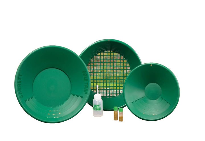 Garrett 786156004900 Gold Pan Kit 13275 Goldsucher-Set, Grün