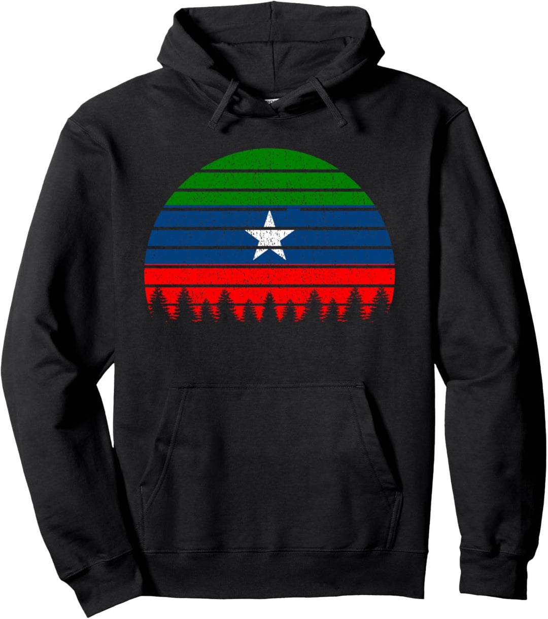 Retro Vintage Flag of Ogadenia Somali Ethiopia Gift Ogaden Pullover Hoodie