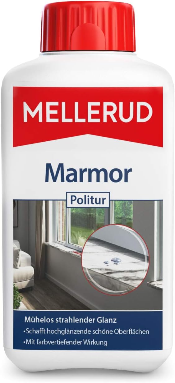 MELLERUD Marmor & Feinsteinzeug Imprägnierung | 1 x 0,5 l | Effizientes Mittel zum Schutz vor Versch