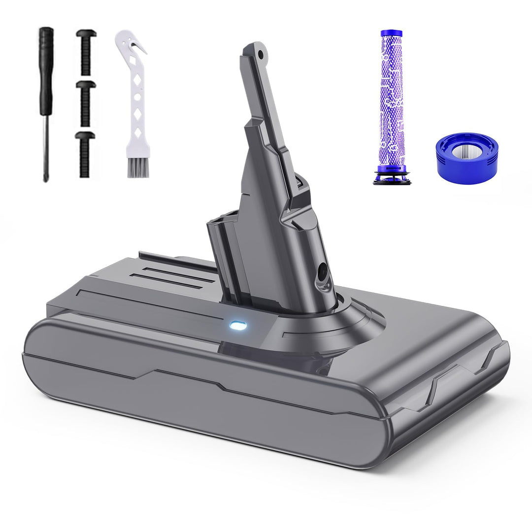 8000mAh für Dyson V8 SV10 Akku: 8.0Ah Ersatzakku für Dyson V8 Absolute Animal Fluffy Motörhead Exclu