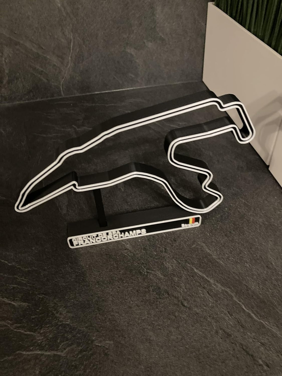 Spa-Rennbahn, 3D-Modellbau der Rennstrecke von F1, Auto-Dekoration
