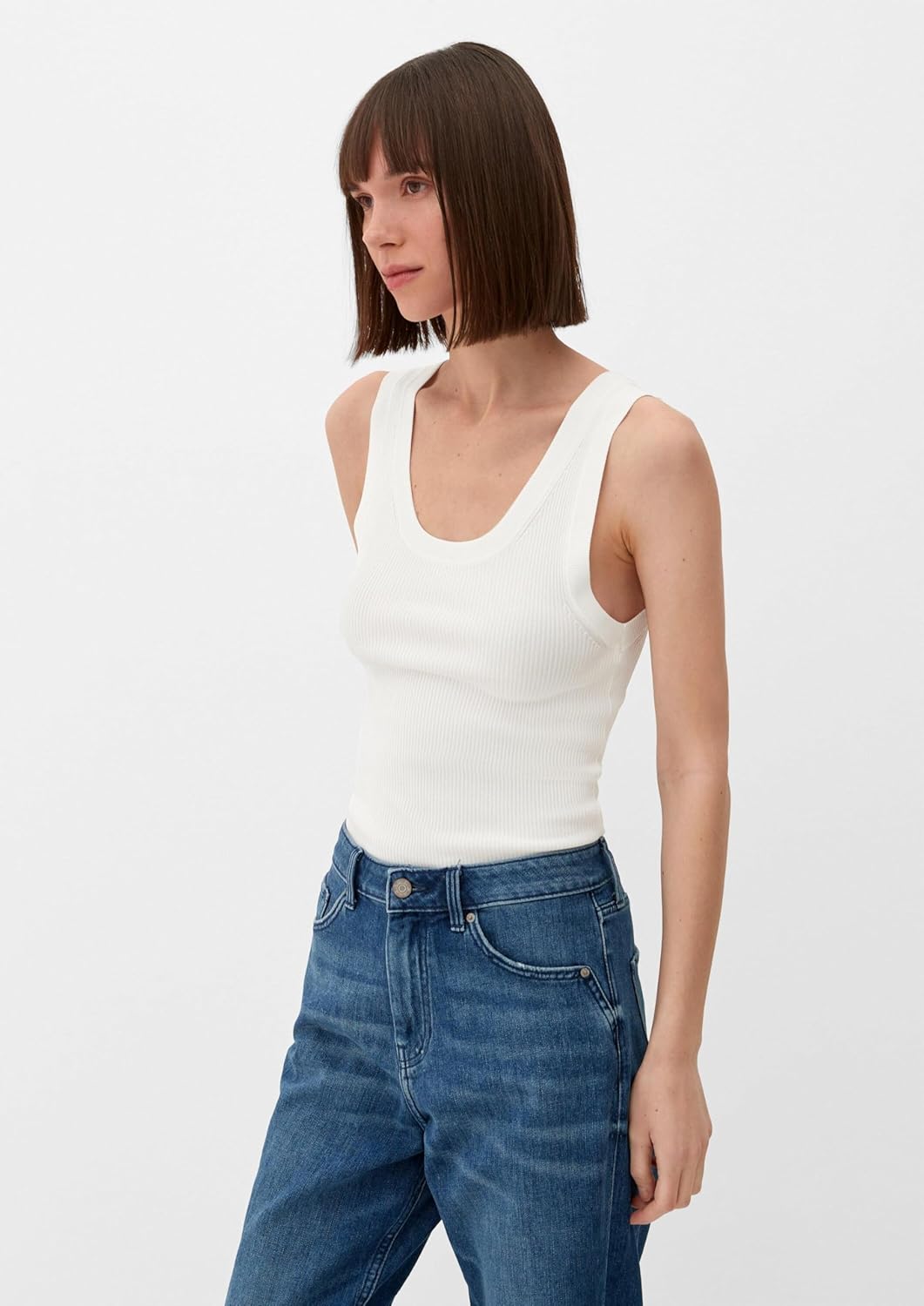 s.Oliver Damen Strick Top 36 Creme 0210, 36 Creme 0210