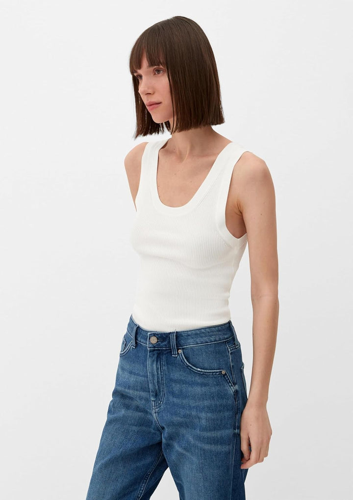 s.Oliver Stricktop aus Viskosemix 44 Creme 0210, 44 Creme 0210