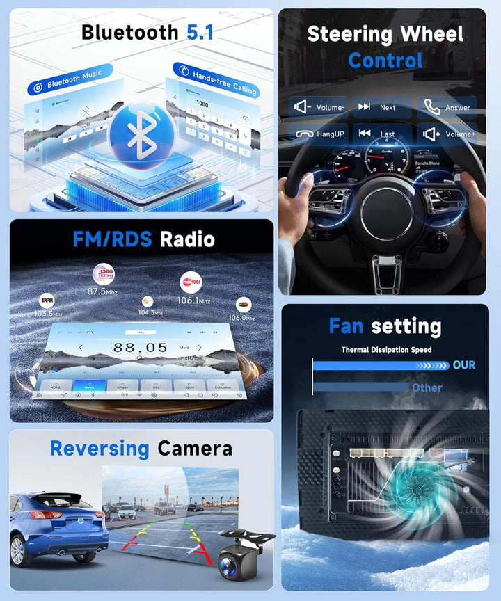 Autoradio 8 Kern Q-Snapdragon 4+64G Android 15 für Suzuki SX4 2006-2013 FIAT Sedici 2005-2014,9 Zoll