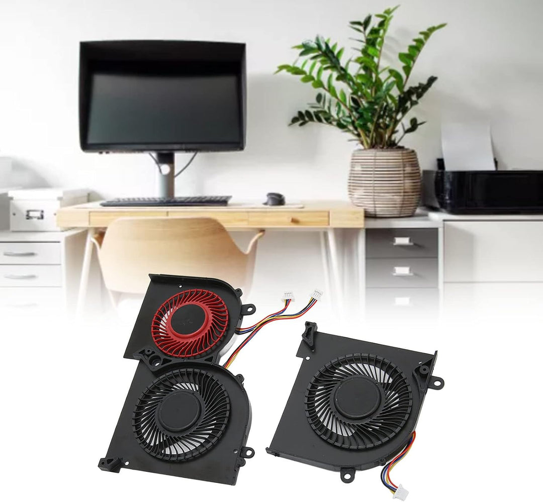 ASHATA CPU GPU Lüfter für MSI Gs65 MS 16Q2 für 16q2 CPU CW für 16q2 GPU CW, Laptop GPU Lüfter Ersatz