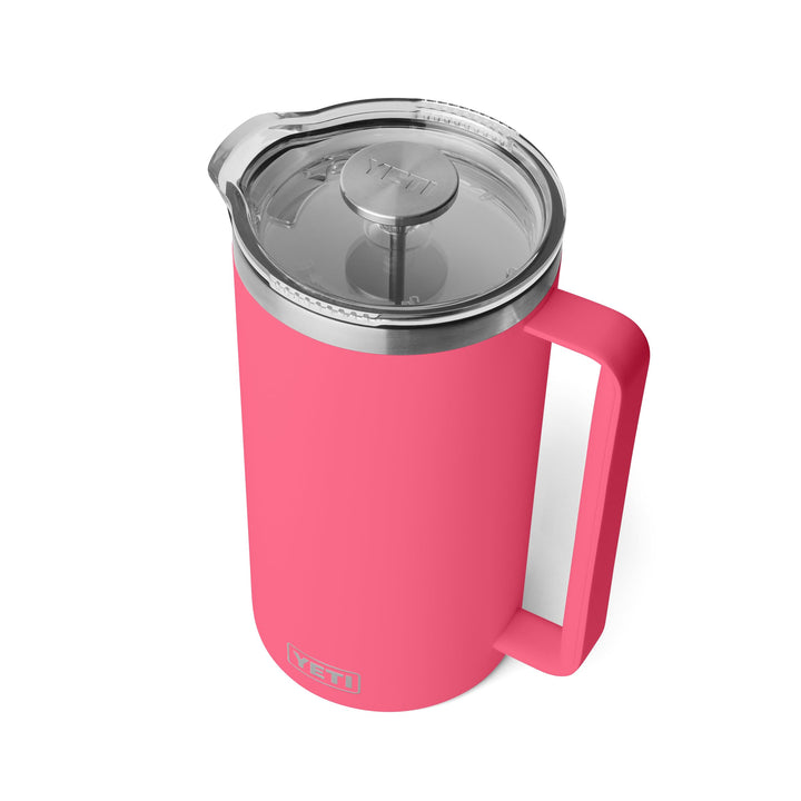 YETI Rambler Stempelkanne Mit DuraSip Keramikbeschichtung, Tropical Pink, 64 oz (1.9 L), Tropical Pi