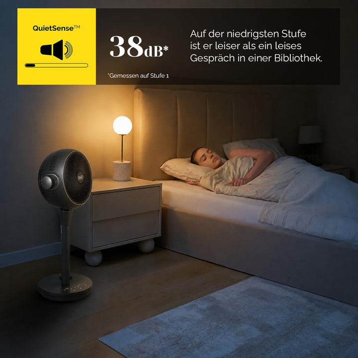 YOER Ventilator 2in1 Kühlen &amp; Heizen, 10 m Wurfweite, Heizlüfter Standventilator leise mit Fernbedie