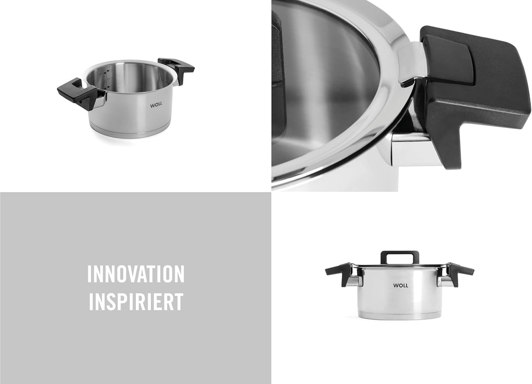 Woll Concept Kochtopf mit Deckel - Induktiv -, Ø 18 cm, 10 cm hoch, 2,5l - Geeignet für alle Herdart