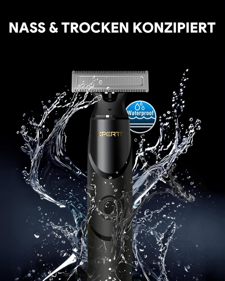 Xpert T Magnetisch Rasierer Herren Elektrisch mit Etui, Unisex Barttrimmer mit Nasenhaartrimmer, Ver