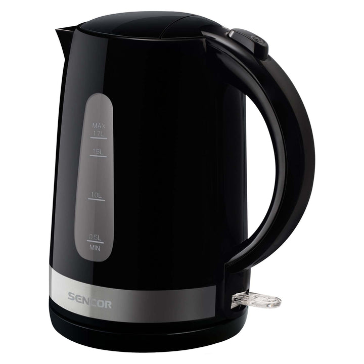 SENCOR SWK 1749BK Wasserkocher, 2200 Watt, Volumen 1,7 L, Schwarz, Schwarz