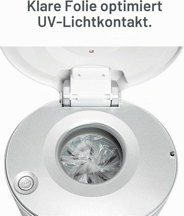 Munchkin UV Snap, Seal &amp; Toss Windeleimer Nachfüllbeutel für 600 Windeln, 20 Stück