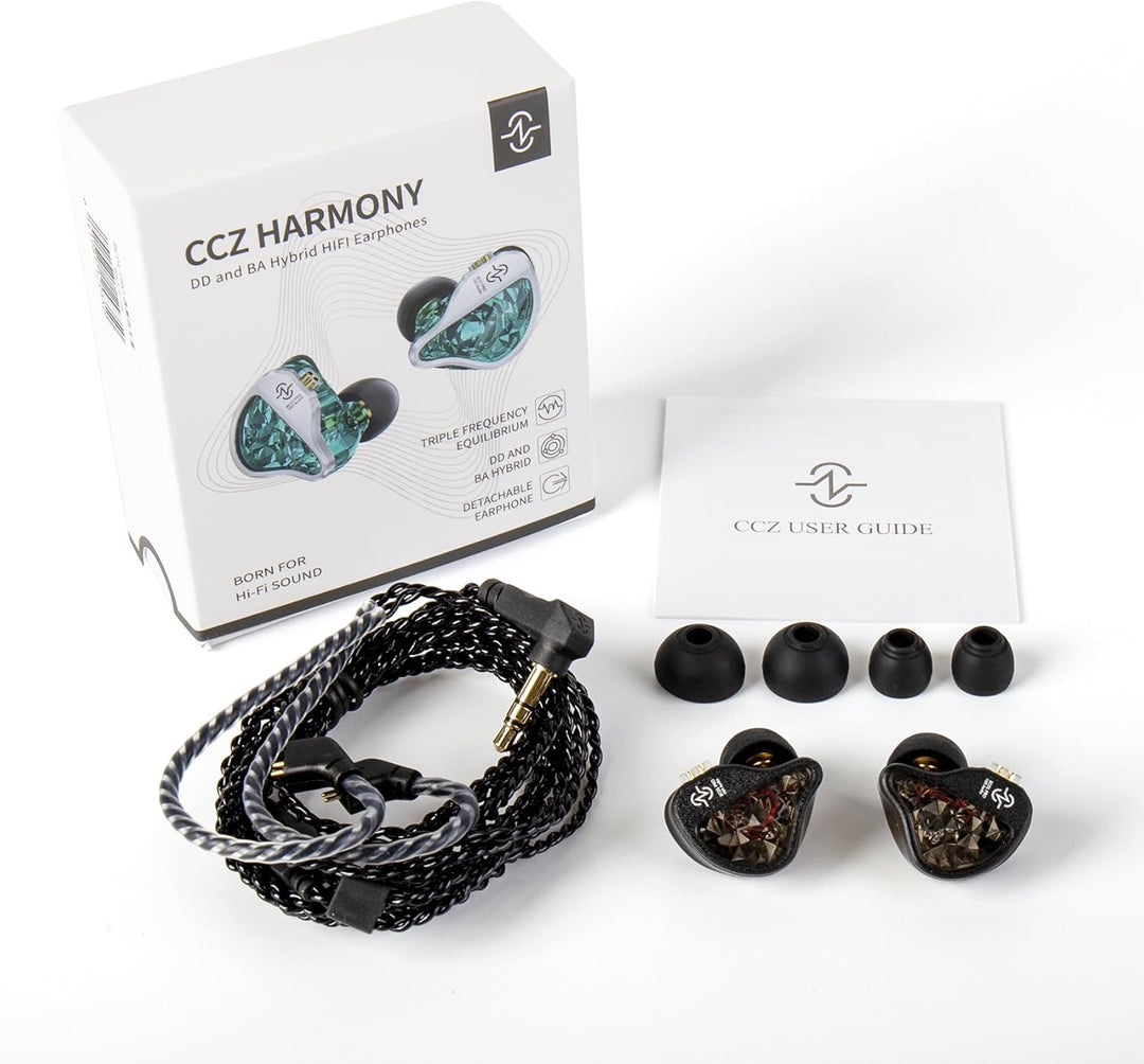 Yinyoo CCZ Harmony BC01 Pro In-Ear-Kopfhörer, 1DD 1BA Hybrid-Treiber, HiFi-Kopfhörer, drei Frequenz-
