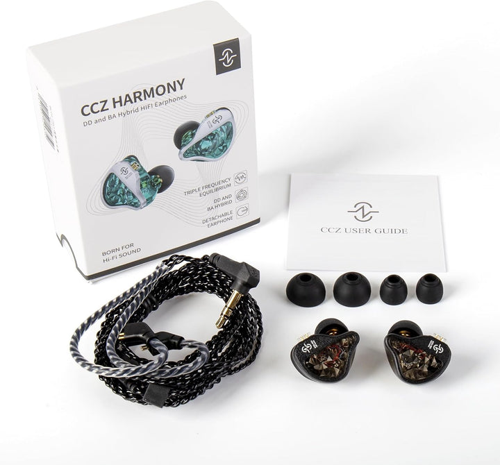 Yinyoo CCZ Harmony BC01 Pro In-Ear-Kopfhörer, 1DD 1BA Hybrid-Treiber, HiFi-Kopfhörer, drei Frequenz-