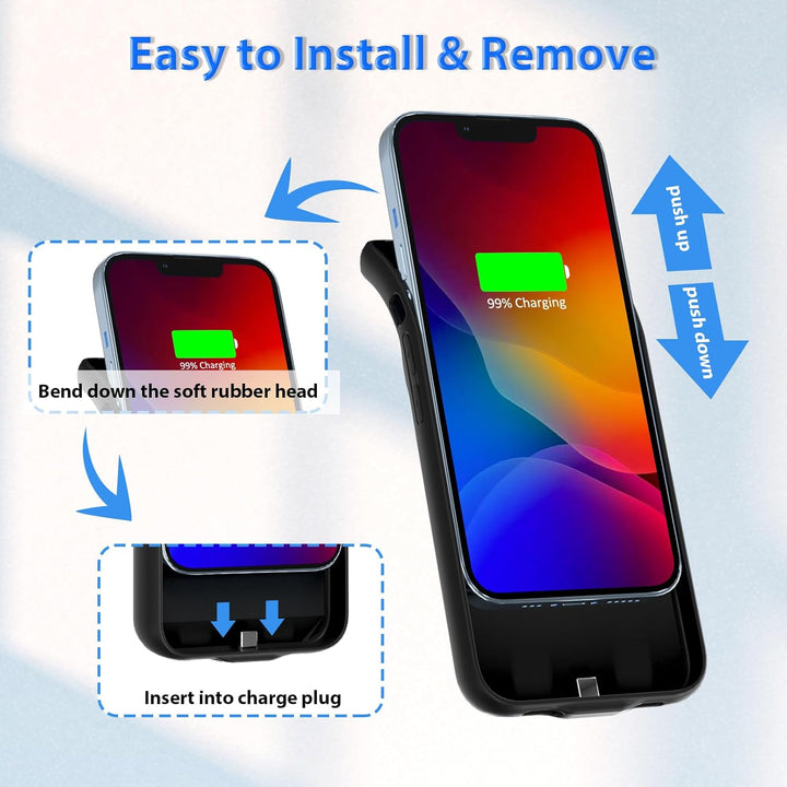 HUOBAO Akkuhülle für iPhone 13 [6000mAh] Zusatzakku Ladehülle Akku hülle Handyhülle, Akku Battery Ca