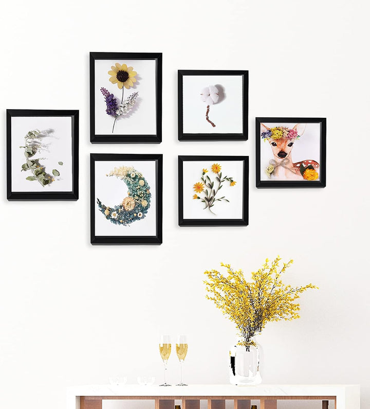 sunmeg 2Pcs 3D Bilderrahmen zum Befüllen 20 x 25cm Bilderrahmen Tief 3D Objektrahmen Hölzern bis 3cm