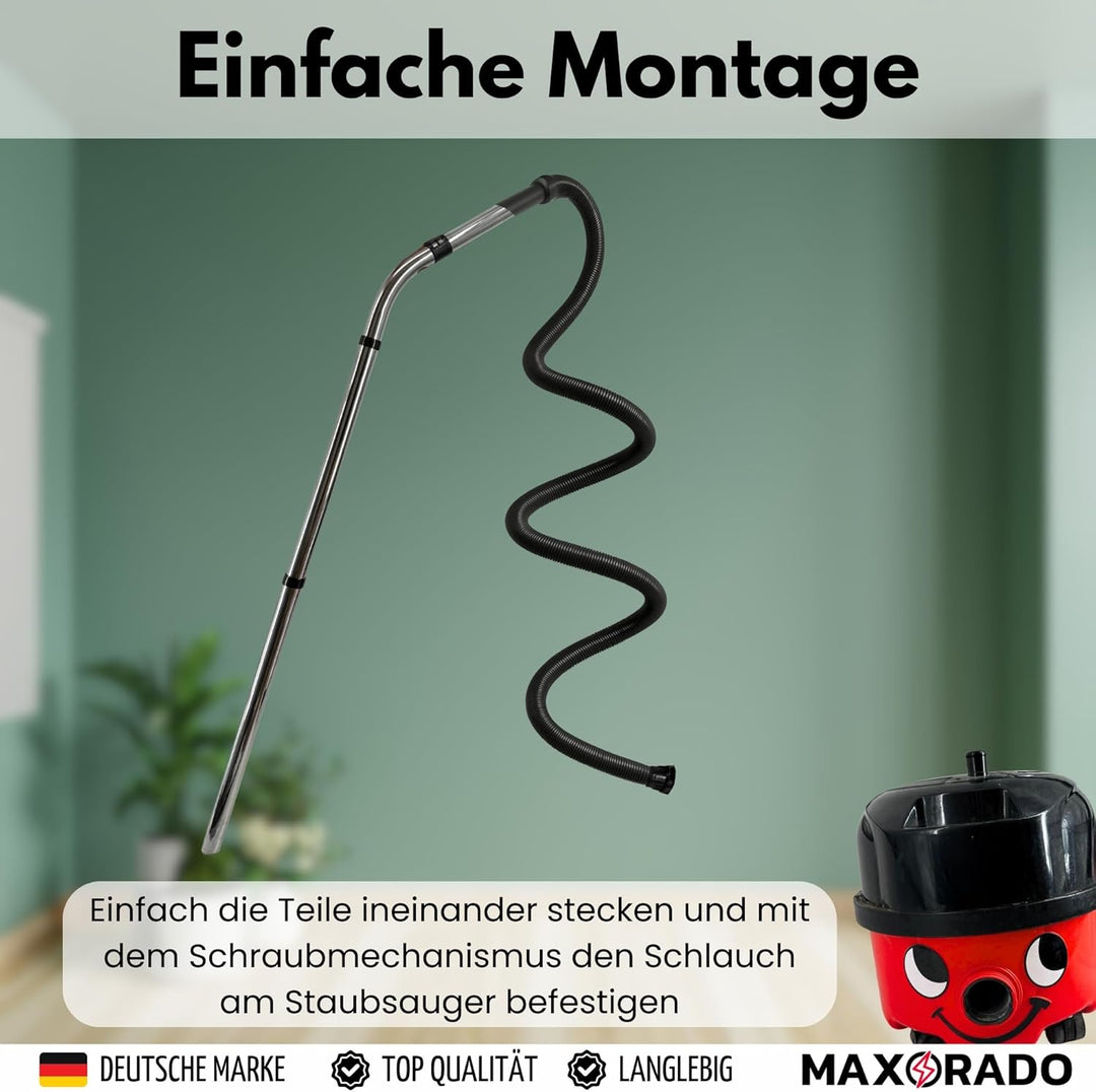 Schlauch + Staubsaugerrohr für Numatic Henry Hetty James Basil David Edward George I Staubsauger Roh