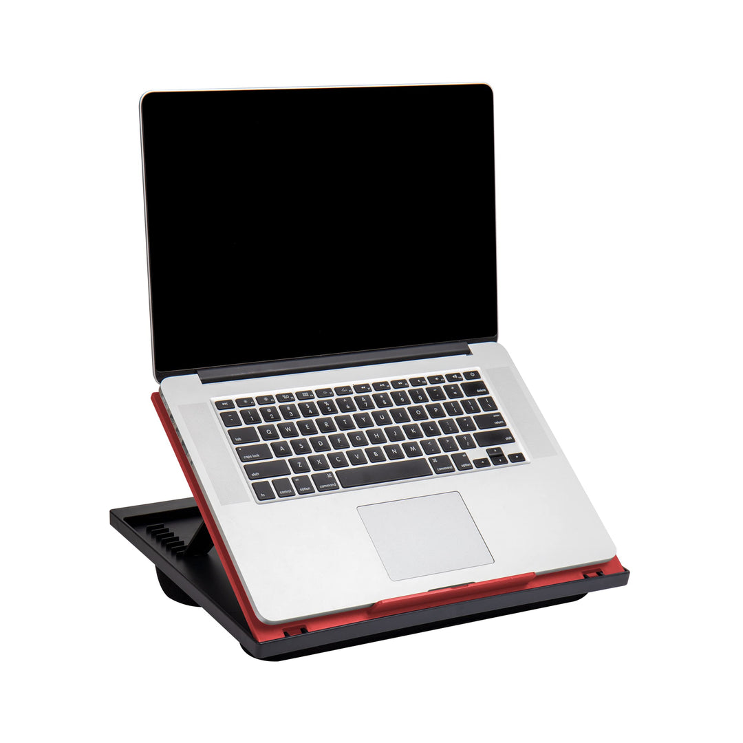 Mind Reader Laptop-Ständer, Betttablett, zusammenklappbar, Kissen, tragbar, Wohnheim, Kunststoff, 37
