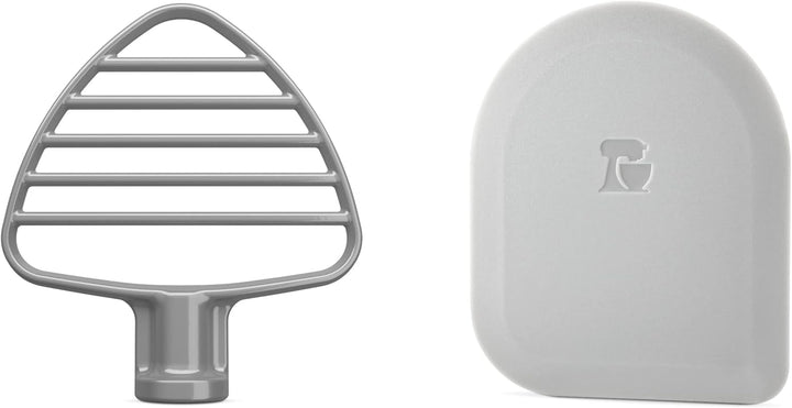 KitchenAid KSMPB5 Gebäckschlägel für 4,5/5Q Kippkopf-Standmixer, Silber