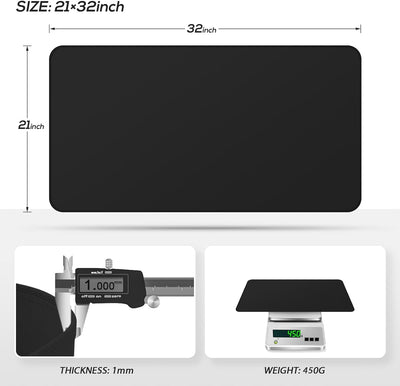 FLASLD Feuerfeste und wasserdichte Herdabdeckungen, 53×81cm Elektroherd-Abdeckmatte, Glasabdeckung f