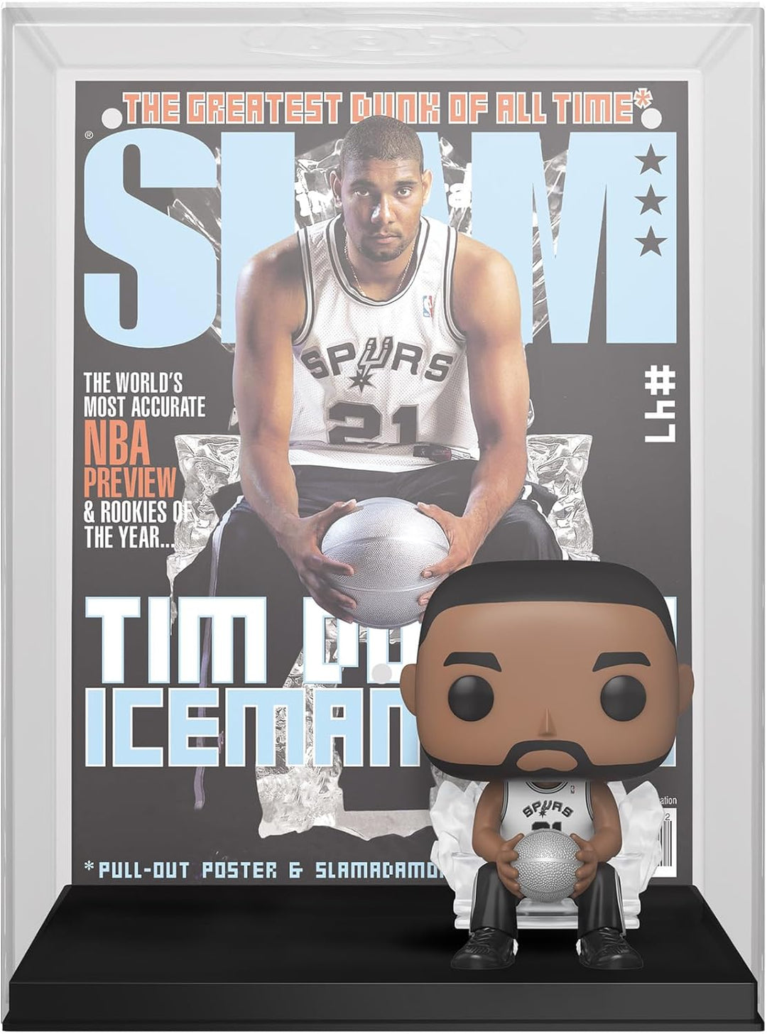 Funko Pop! NBA Cover: SLAM - Tim Duncan - Vinyl-Sammelfigur - Geschenkidee - Offizielle Handelswaren