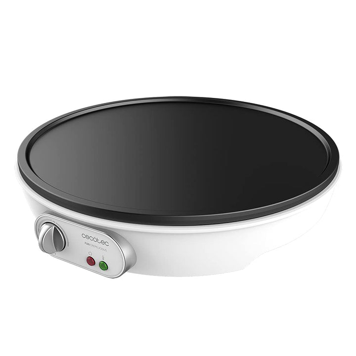 Cecotec Crepera Eléctrica Fun Crepelicious. 1000 W, Placa con Revestimiento Antiadherente, Potencia