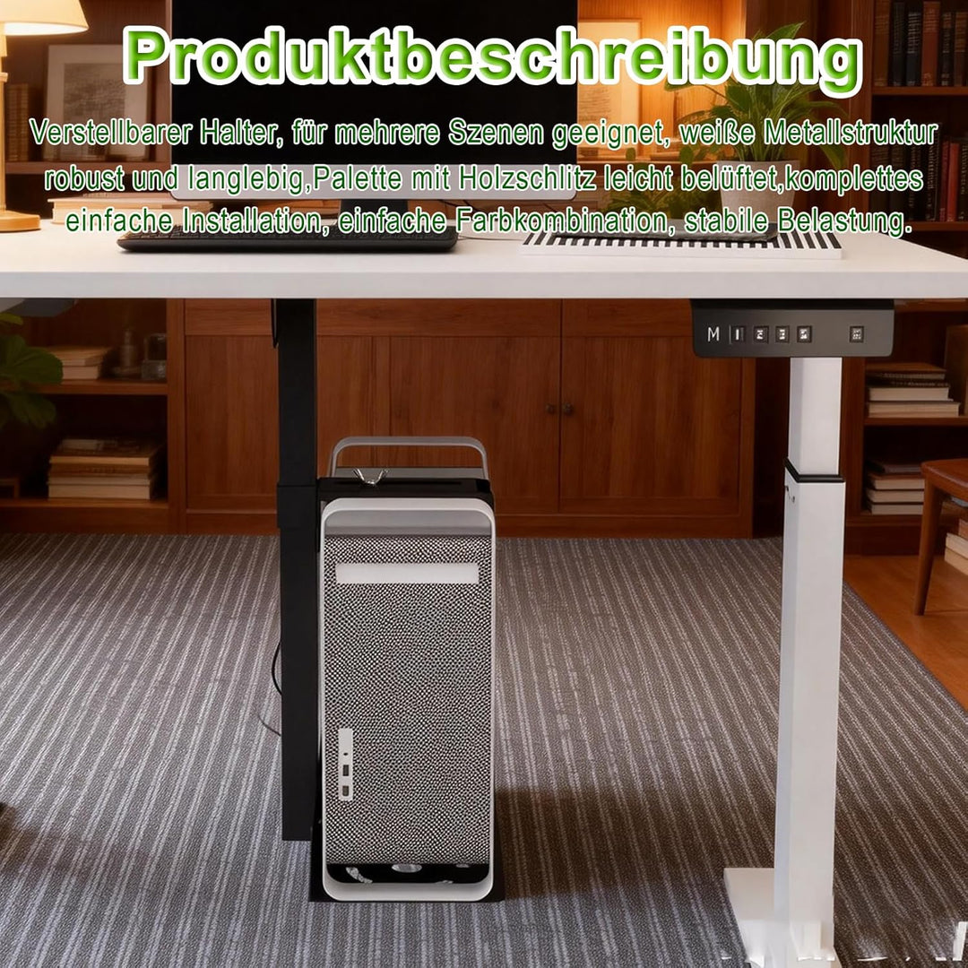 STEEIRO PC Halterung Unter Schreibtisch, Heavy Duty PC Halterung, Computergehäuse-Halterung bis zu 3