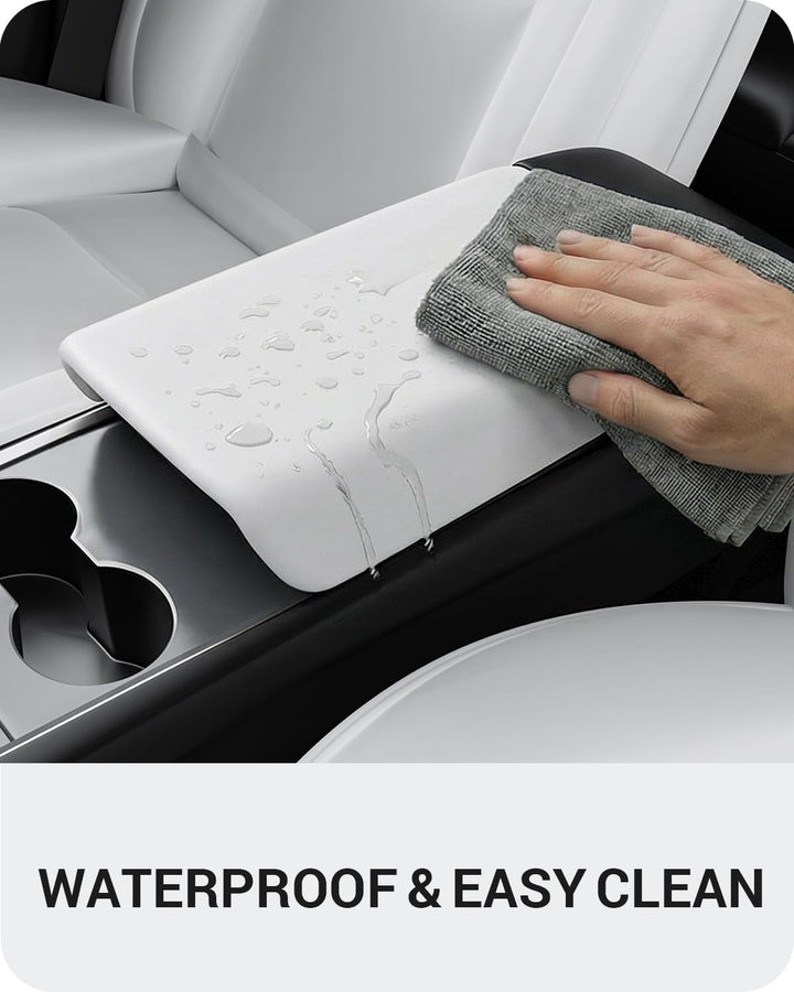 BASENOR Tesla Model 3 Model Y Mittelkonsole Abdeckung TPE Armlehnenabdeckung rutschfeste Schutzabdec