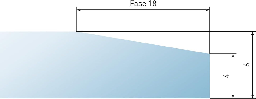 raik B40009 Raik Kamin Glasplatte Zunge inkl.