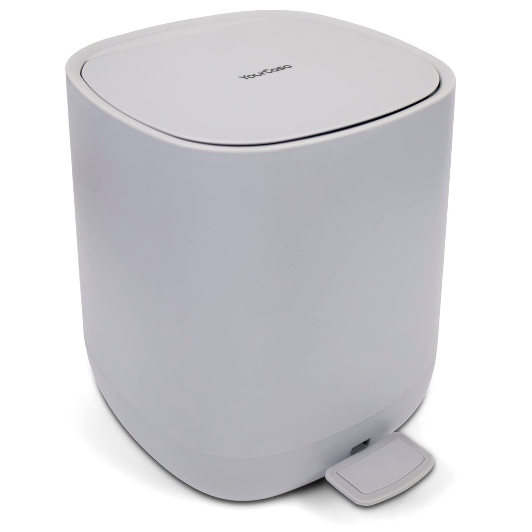 YourCasa Mülleimer Bad [5L] - Elegantes Design - Badeimer - Kosmetikeimer Badezimmer Klein - Badmüll