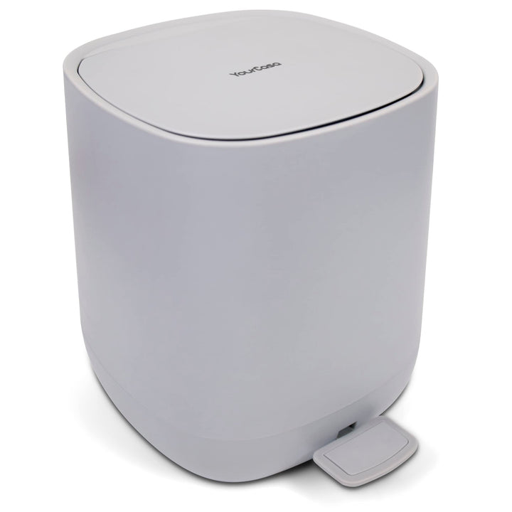 YourCasa Mülleimer Bad [5L] - Elegantes Design - Badeimer - Kosmetikeimer Badezimmer Klein - Badmüll