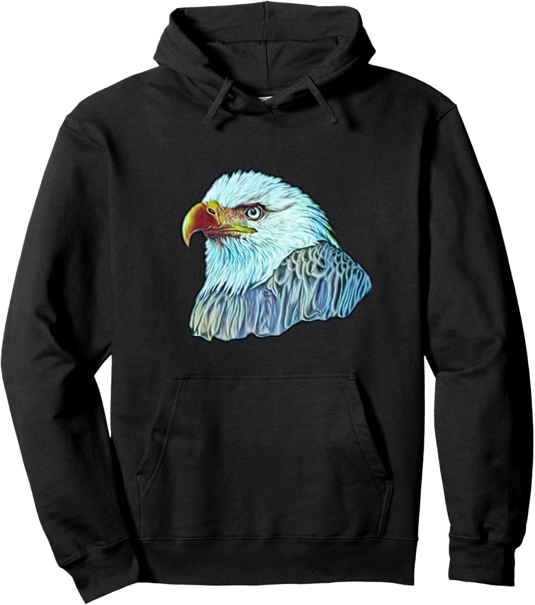 Adler Motiv Raubvogel Vögel Tiere Krallen Schnabel Design Pullover Hoodie