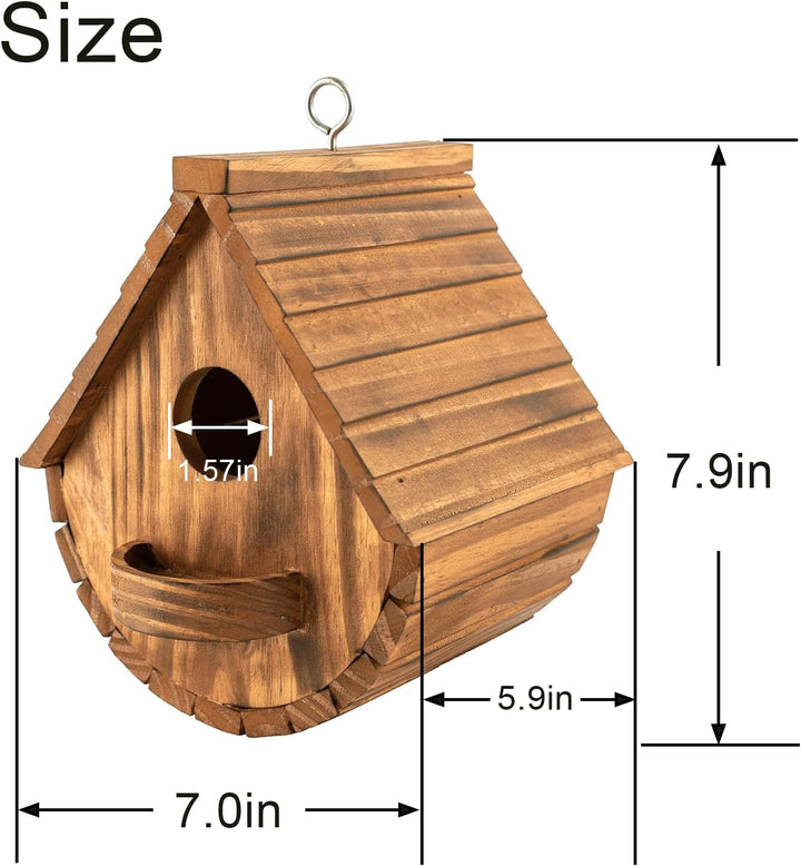 Nistkasten für Wildvögel,Aufhängen Kiefernholz Vogelhaus für Gartenvögel,Wetterfest und Langlebig Ni