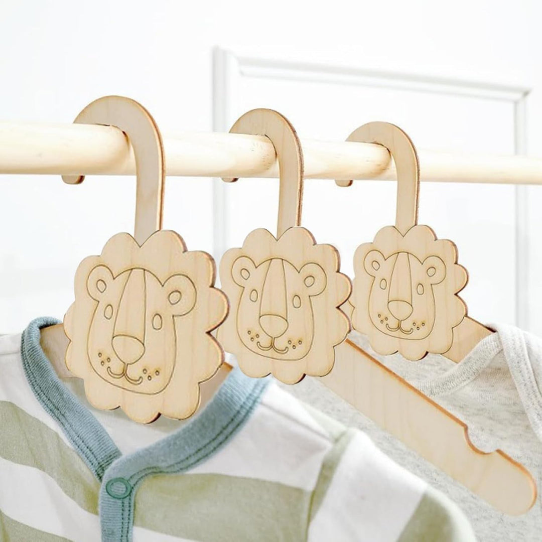 20 Stück Kinderkleiderbügel, Baby Kleiderbügel, Baby Kleiderbügel aus Holz, DIY Kinder Kleiderbügel