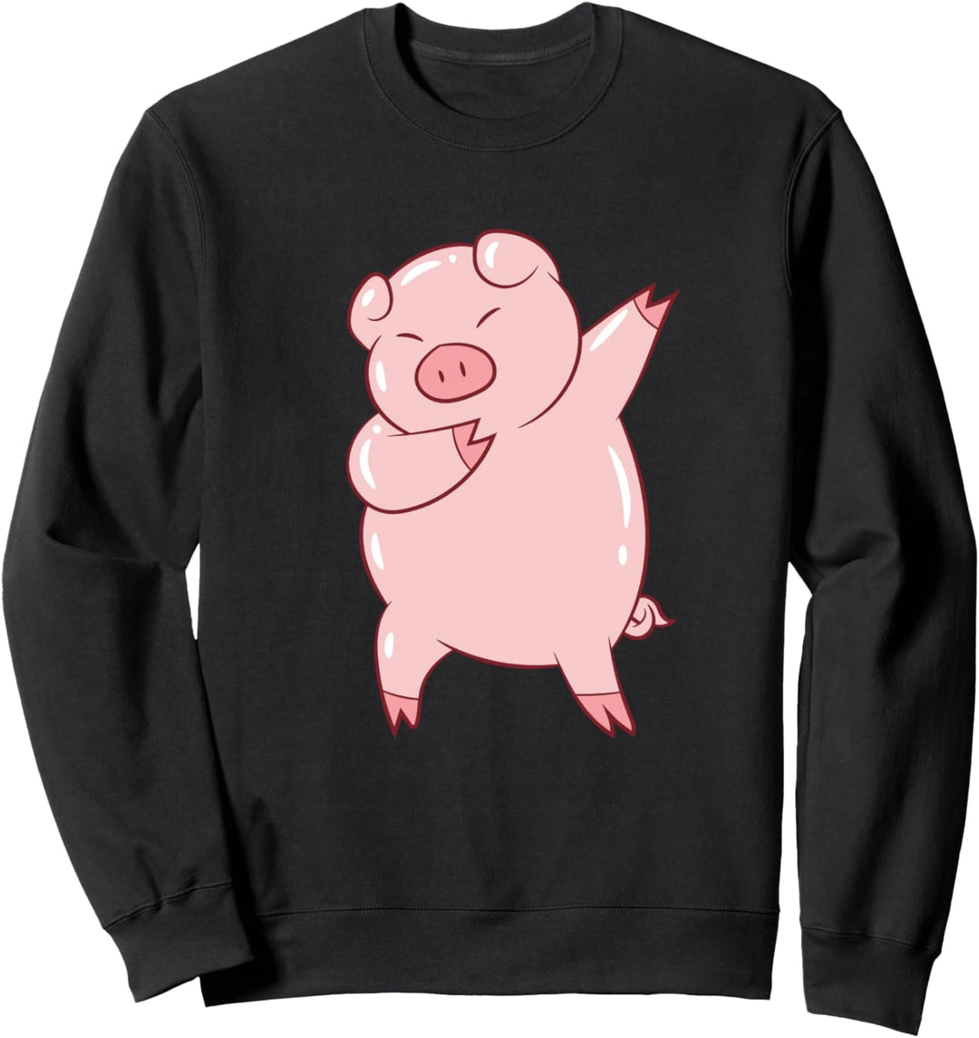 Dabbing Schwein Dabbendes Schwein Bauernhoftiere Landwirt Sweatshirt
