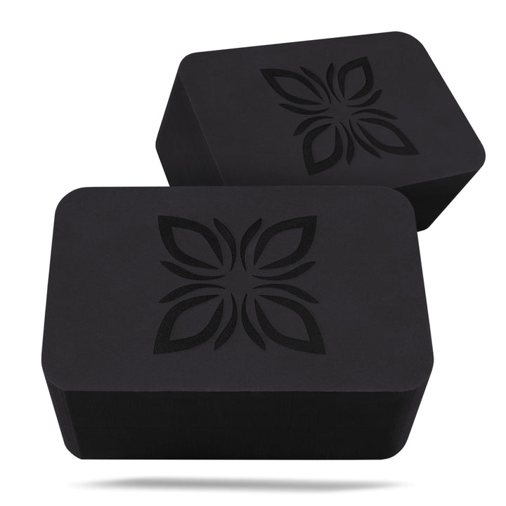 OMNANA® RAISE™ Yoga Block EVA 2er Set – Yogablock rutschfest & superleicht – Hochdichter Schaumstoff