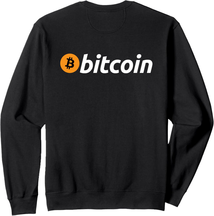 Bitcoin, Symbol, Logo, Zeichen, Schrift, Text, Münze, Hodl Sweatshirt