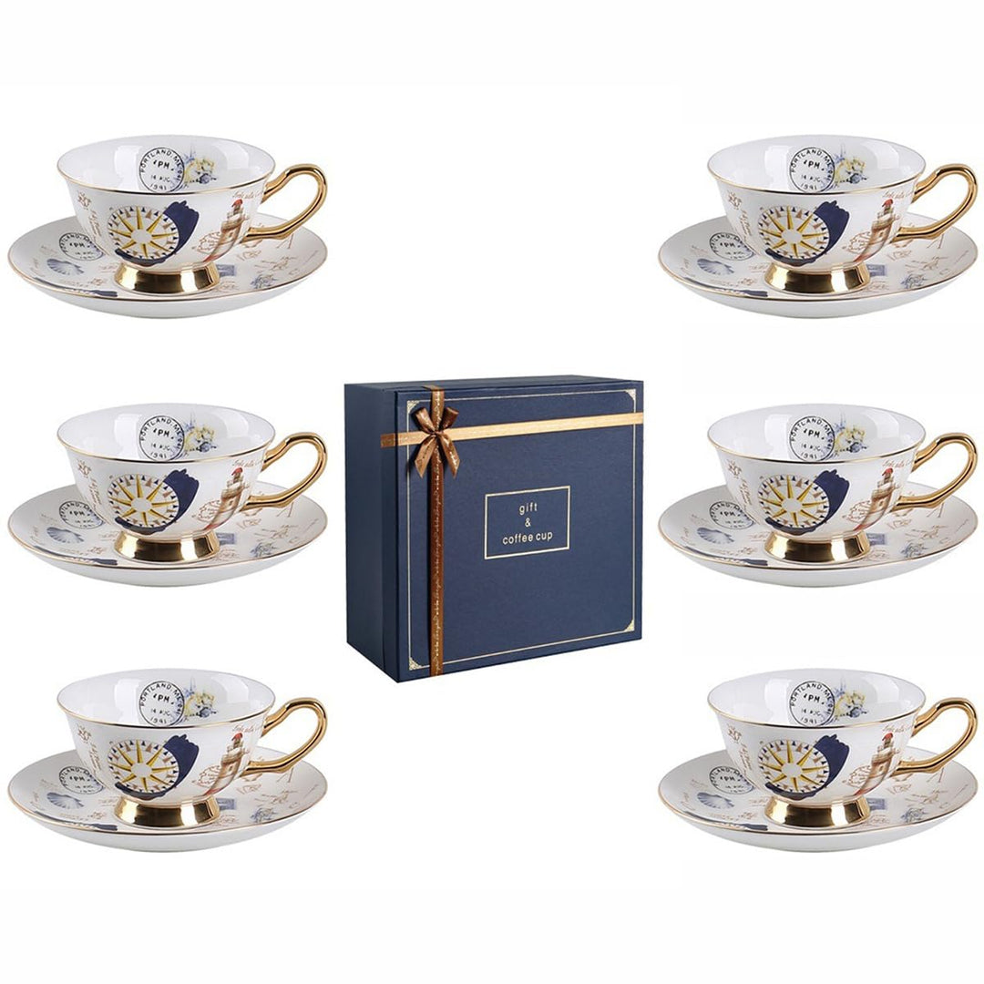 12 Stück Europäischen Blumen Tee Set,Bone China Tee Set Service Kaffee Set, 9 Optionen.Mit Geschenkb