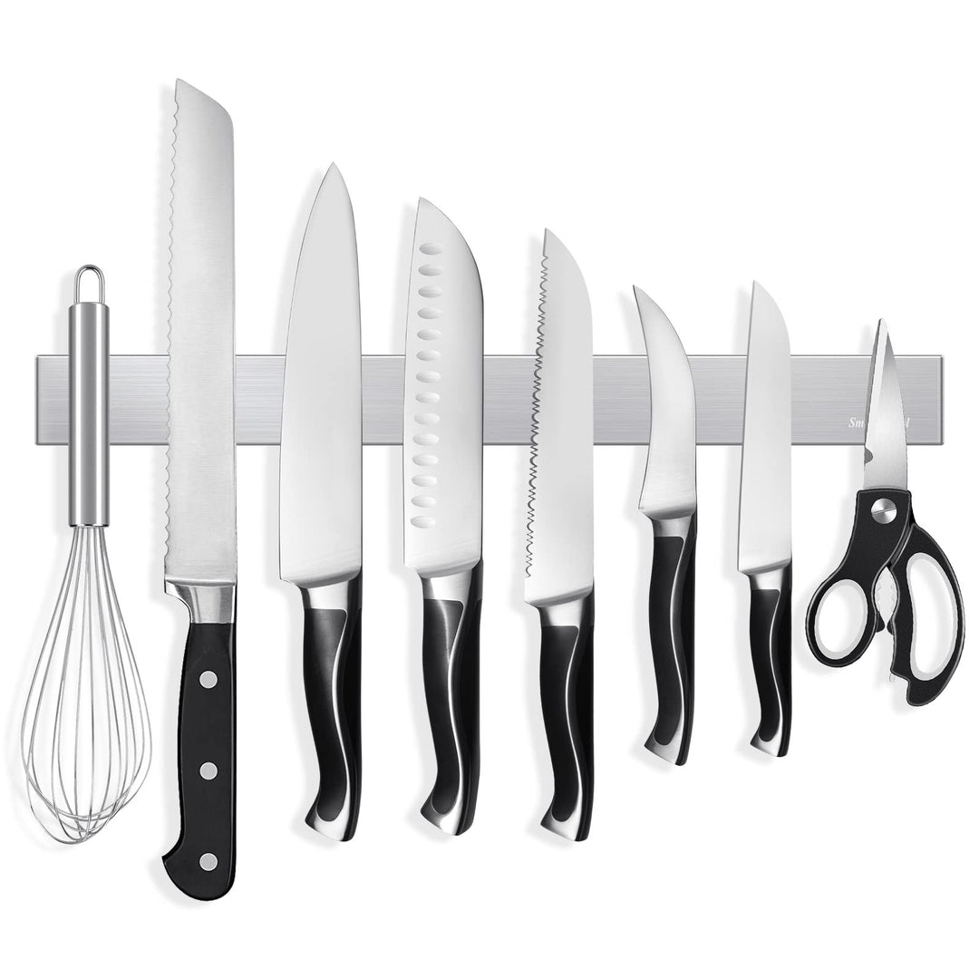 SMART&COOL Magnetleiste Messer - Magnet Messerleiste Edelstahl 40cm Selbstklebend - Messerhalter Mag