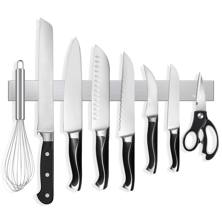 SMART&COOL Magnetleiste Messer - Magnet Messerleiste Edelstahl 40cm Selbstklebend - Messerhalter Mag