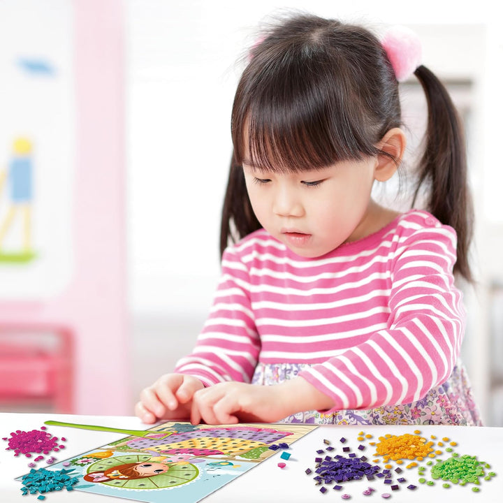 Ravensburger BeCreative Mosaic Princess - Bastelset für Kinder ab 4 Jahren, Mosaikbilder basteln für