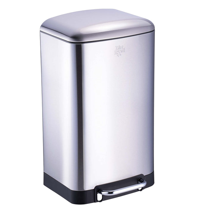 Dirt Devil Tretmülleimer 30L – Mülleimer Küche mit Soft Close – Abfalleimer aus Edelstahl – Herausne