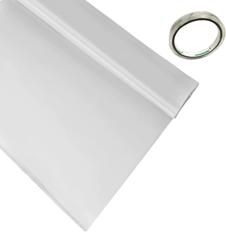 Happybuy Gewächshaus Polyethylenfolie 8 x 25 ft, UV-resistente, 6 Mil Dicke, Weiss, PVC Rahmen, Aufr